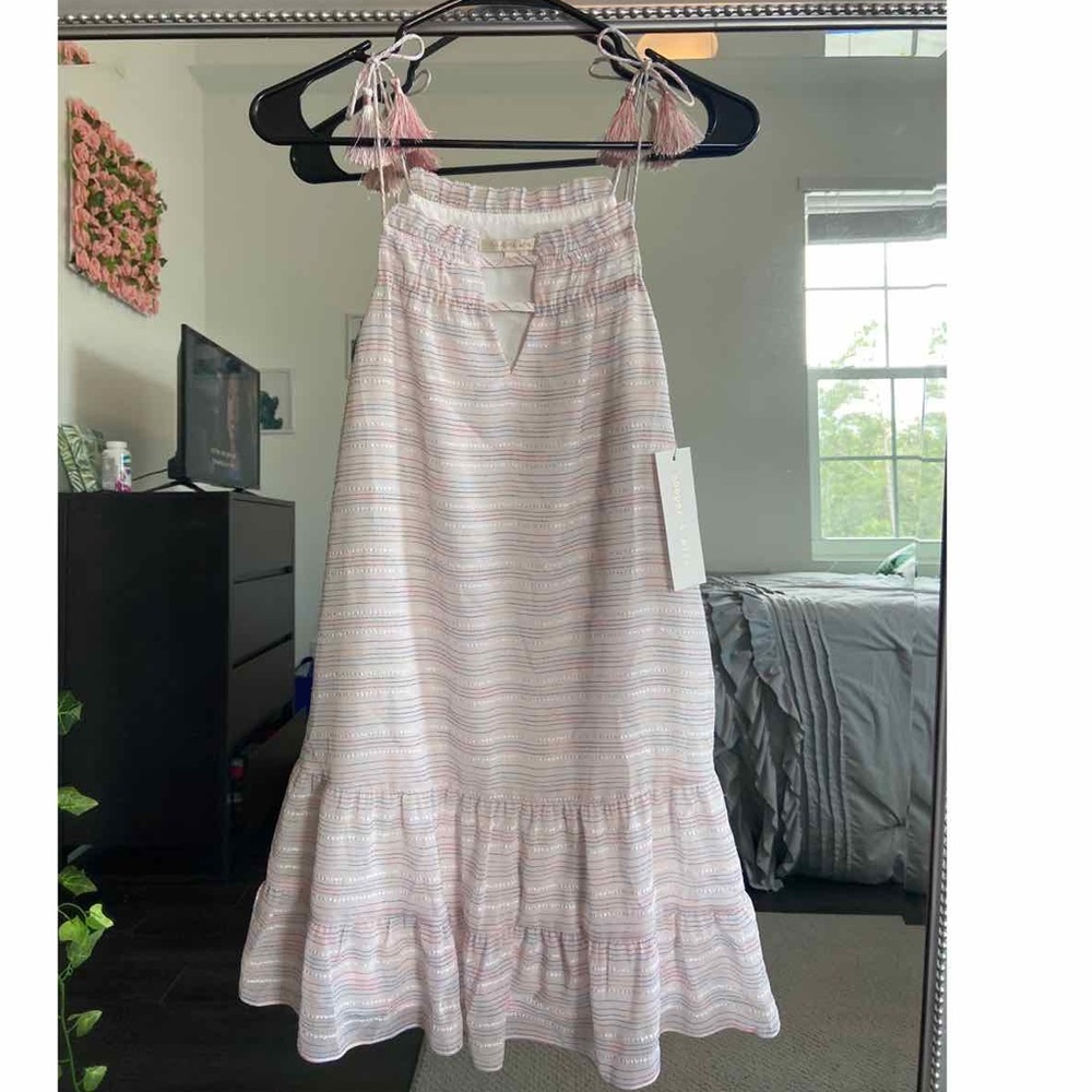 Cooper & Ella white/ multi color dress